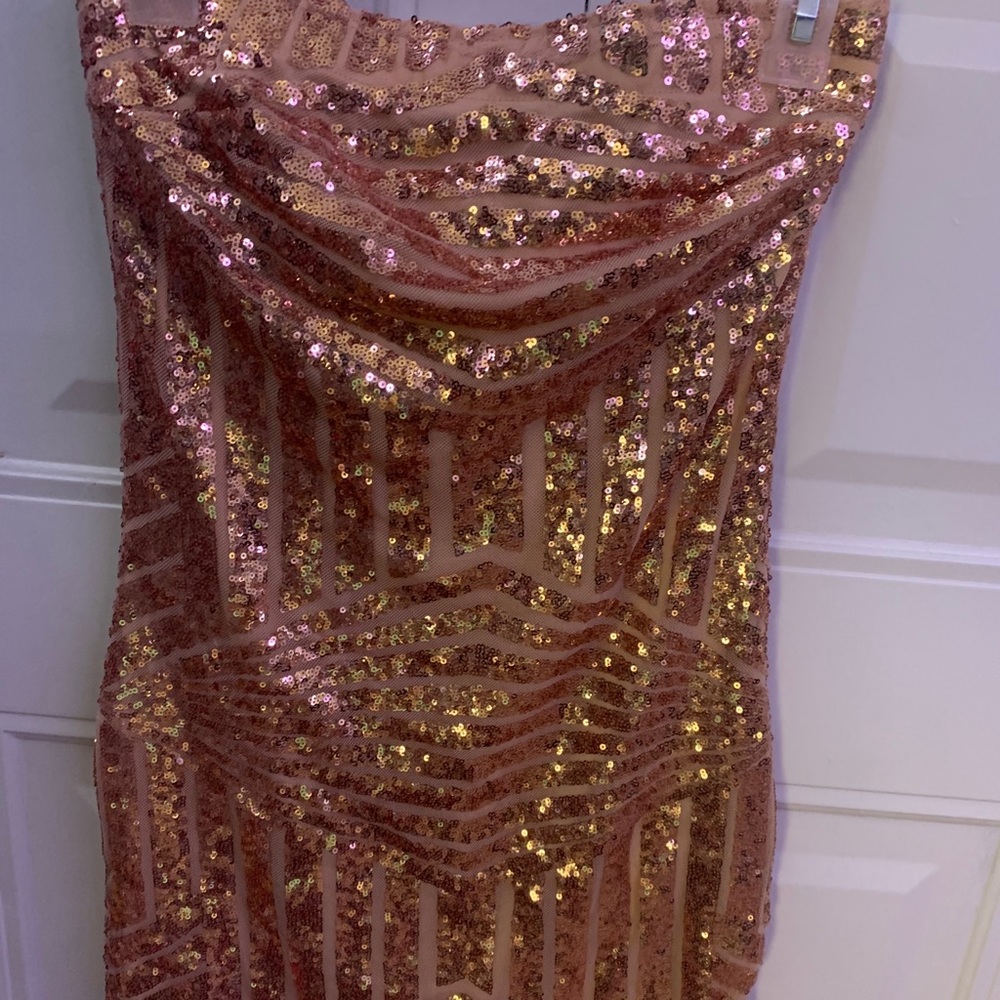 sequence mini bodycon dress